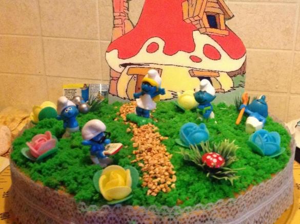 Torta dei puffi (senza latte)