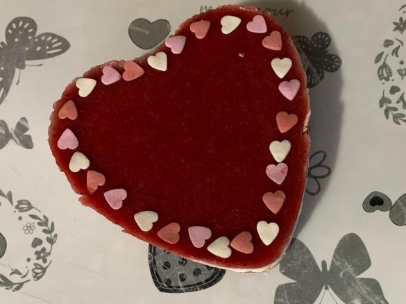 Cheesecake con salsa di fragole