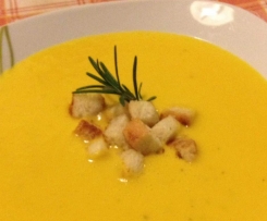 Vellutata di zucca e rosmarino