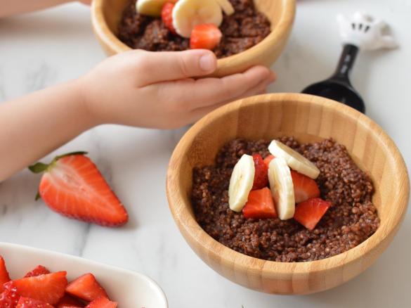 Porridge di quinoa al cioccolato