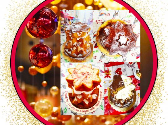 Pandoro con crema zuppa inglese