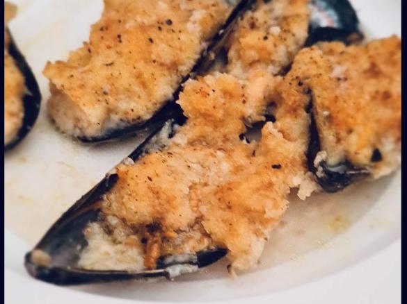 cozze gratinate