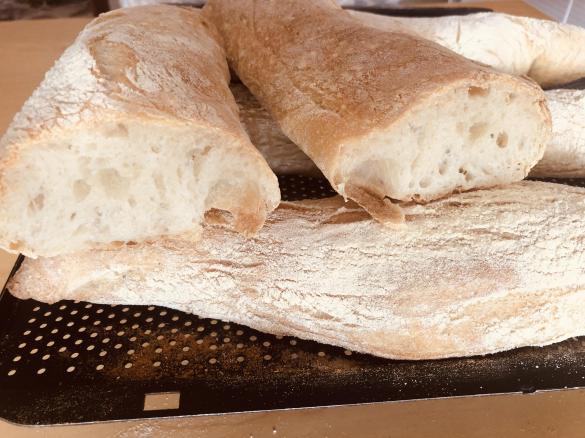 Pane tipo “ciabatta” con il lievito madre