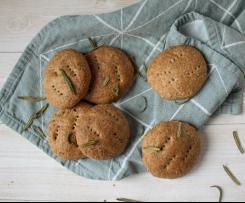 focaccine integrali al rosmarino