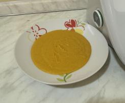 Vellutata di lenticchie rosse e carote