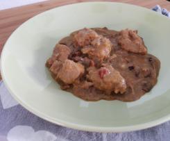 Spezzatino Bimby con speck e funghi