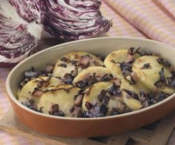 Gnocchi di semolino al radicchio rosso