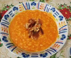 Crema di carote con riso