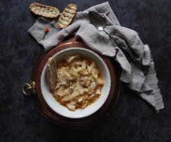 Zuppa semplice di cavolo cappuccio "contest ricette leggere"
