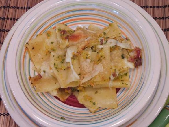 Schiaffoni con Verdure Provola e Crudo