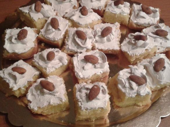 Tortino all'arancia con panna