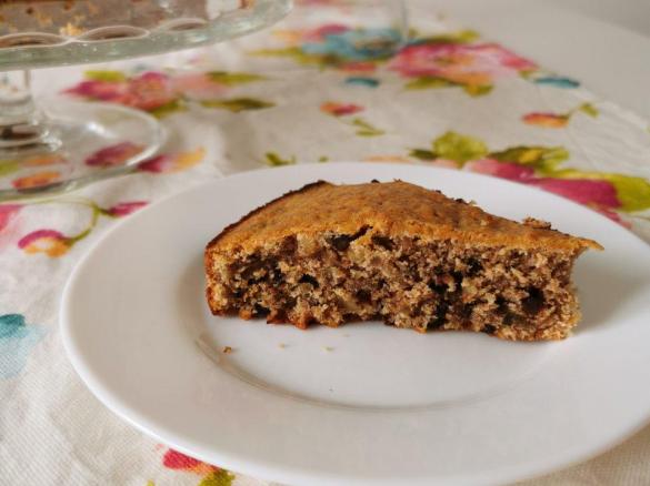 Torta integrale Bimby con noci e cioccolato