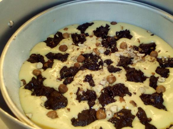 Torta mascarpone, Nutella e nocciole.