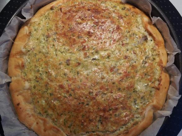 Torta salata fagiolini e speck