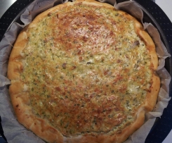 Torta salata fagiolini e speck