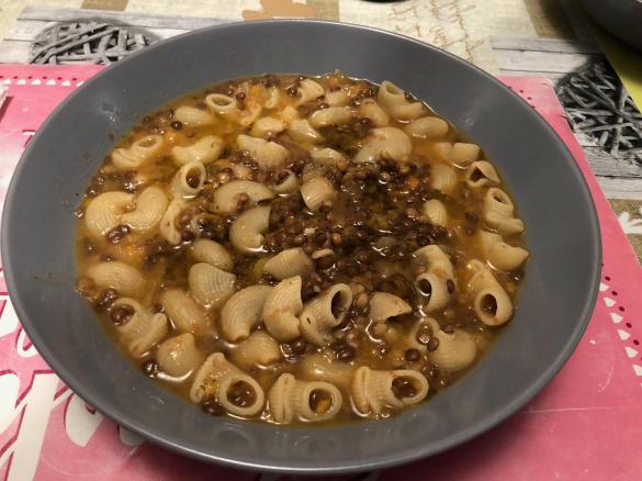 Pasta con le lenticchie