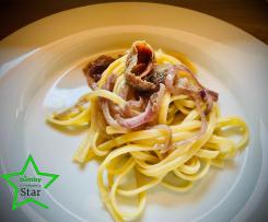 Linguine Risottate cipolla rossa e acciughe