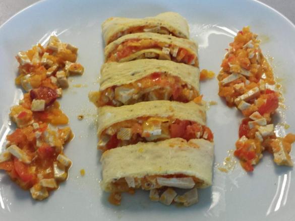 Omelette Peperoni e Tofu