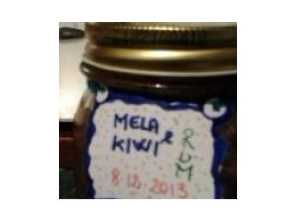 Marmellata mela kiwi e RUM
