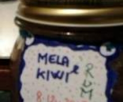 Marmellata mela kiwi e RUM