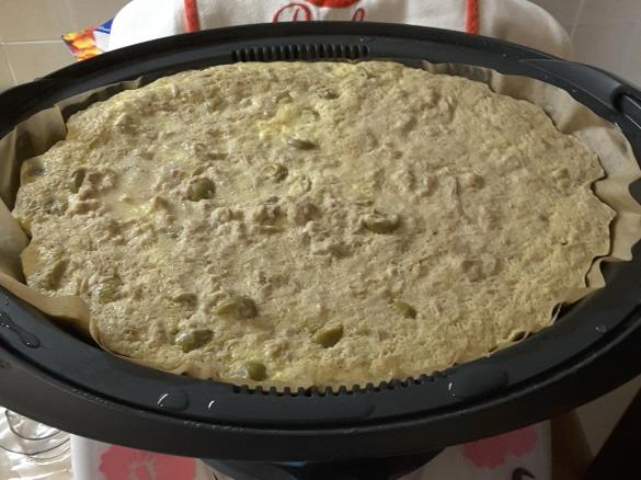 Frittata con tonno e olive verdi (cottura a varoma)
