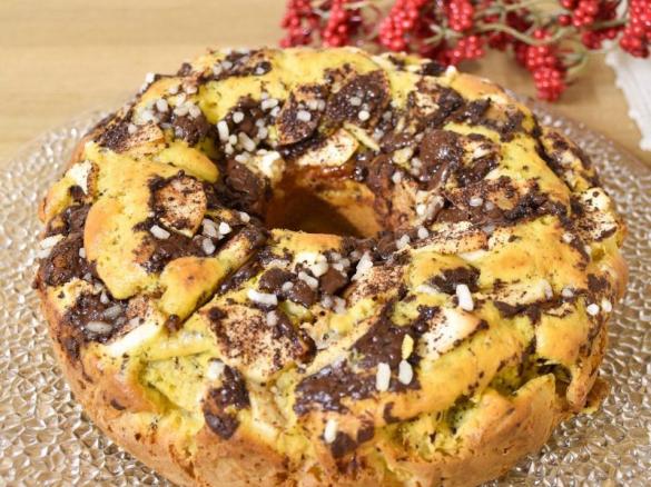 Torta di mele e cioccolato