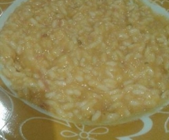 Risotto con zucca speck e provola affumicata