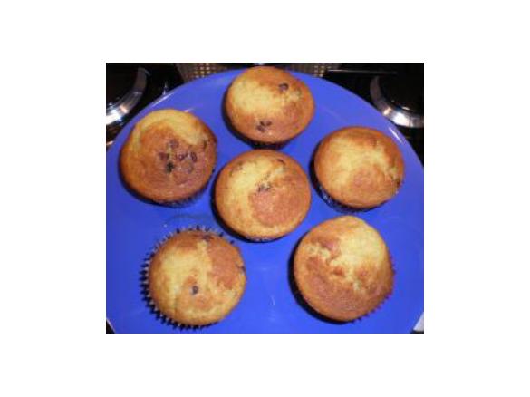 Muffin con gocce di cioccolato 