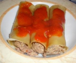 Cannelloni con ragu e salsiccia -apemaia31-