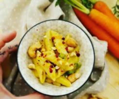 Penne risottate alle verdure con anacardi e spezie (VEGAN)