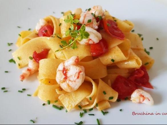 Pappardelle ai gamberi "contest Primavera"
