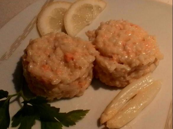 Risotto asparagi e salmone