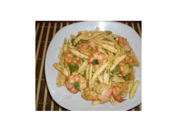 caserecce con asparagi e gamberi