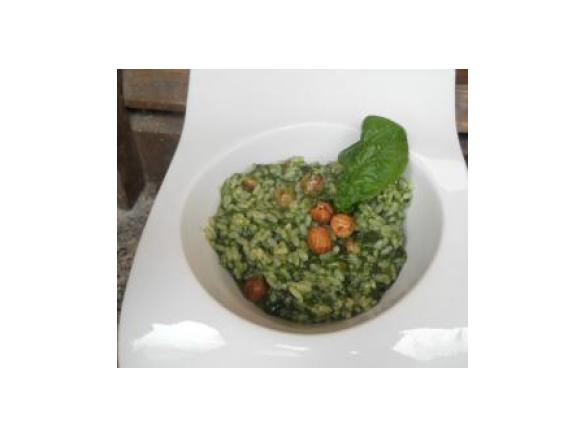 Risotto con Nocciole e Spinaci
