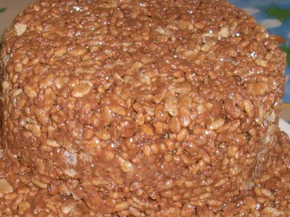 Torta con mars e riso soffiato di Caterina