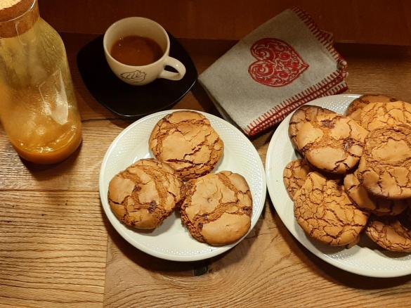 BISCOTTONI CON GOCCE DI CIOCCOLATA E OLIO DI COCCO