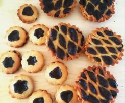 Crostatine con crema alla gianduia
