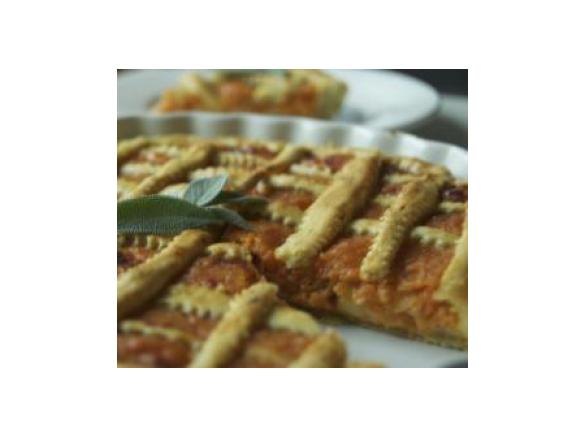 CROSTATA SALATA DI ZUCCA e UVETTA