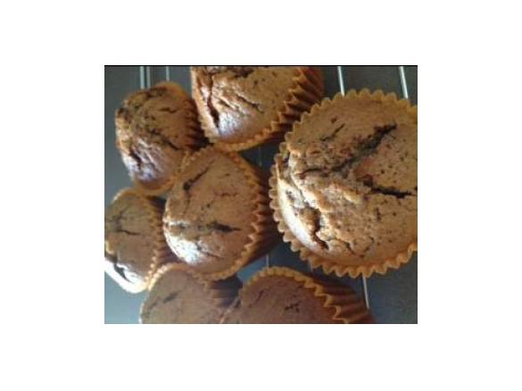 Muffins con latte di avena e cioccolato