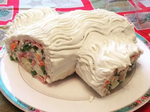 TRONCHETTO SALATO con insalata russa