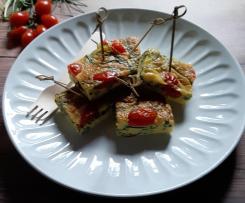 Frittata agretti e pomodorini al forno