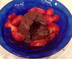 TORTINO AL CIOCCOLATO FONDENTE DAL CUORE CALDO (senza burro)