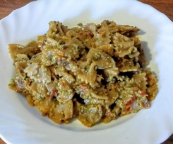 Pasta risottata al pesto di pomodori secchi al finocchietto selvatico