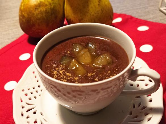 Cioccolata calda allo zenzero con pere caramellate (Contest Cioccolate calde)