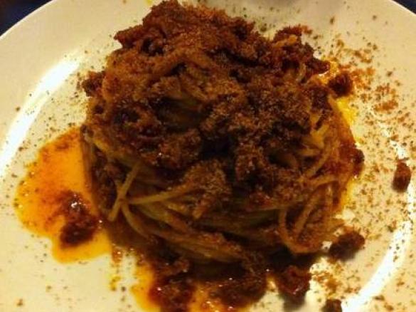 Spaghetti Siciliani col "capuliato" (pomodoro secco) 