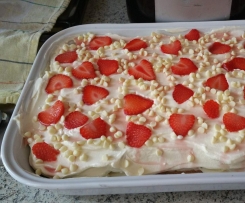 TIRAMISU' FRAGOLE E CIOCCOLATO BIANCO