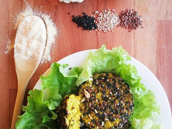 Burger vegetali con pochi grassi