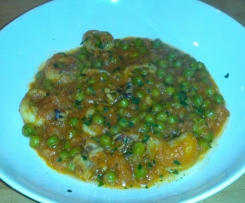 Seppioline con piselli