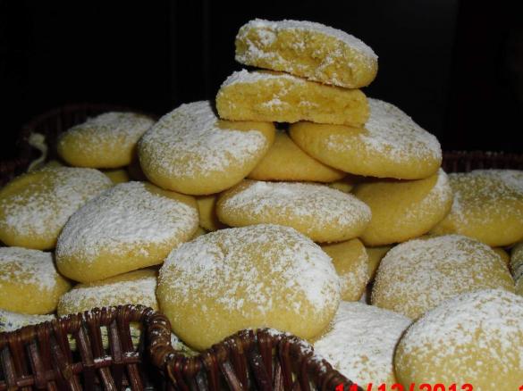 Biscotti con farina di mais senza uova