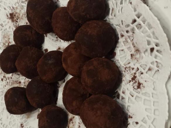 tartufini al cioccolato